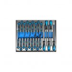 Metallo ToolCar | 10 volle Schubladen + 2 extra Staufächer mit Zwei großen Oberschränken – Bild 7