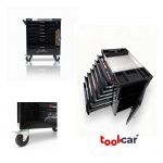Roadster ToolCar Werkstattwagen | 7 volle Schubladen | Seitlicher Stauraum – Bild 4