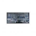 Metallo ToolCar | 10 volle Schubladen + 2 extra Staufächer mit Zwei großen Oberschränken – Bild 2