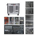 APEX Jumbo Pro 12 Silver Werkstattwagen Werkzeugwagen mit Werkzeuge
