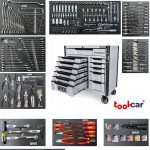 APEX Jumbo Pro 12 Silver Werkstattwagen Werkzeugwagen mit Werkzeuge – Bild 3
